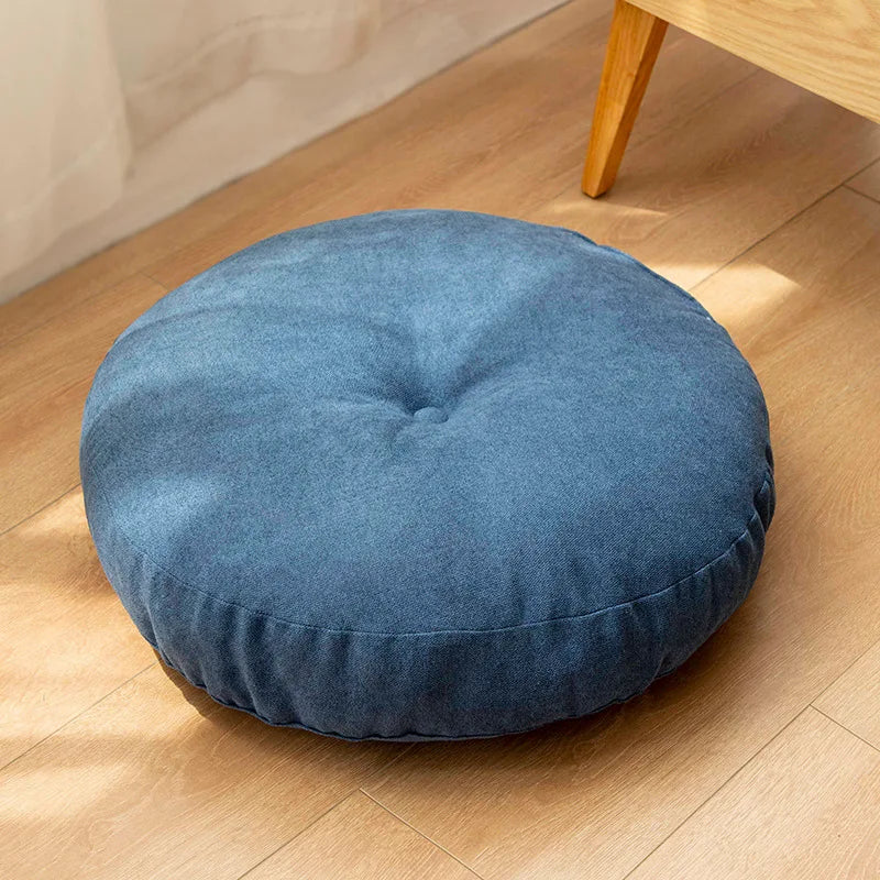 coussin sol rond velours polyester anti décubitus beige gris bleu moderneComfortable42cm47cm55cm