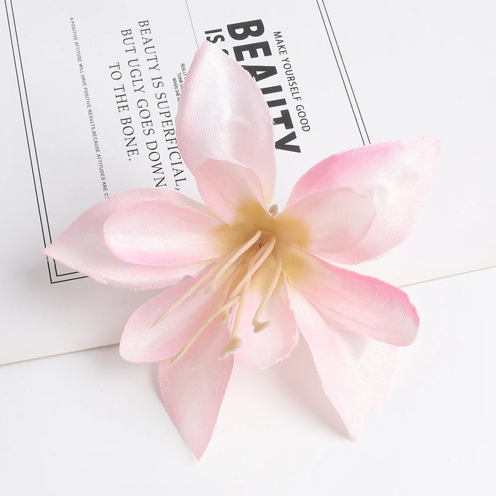 décoration intérieure mariage artificielle rose blanche moderne artisanale 10 pièces papier origami clips fixations