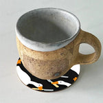 sous verres bois canards expressions modernes opaques hygiène table ecofriendly