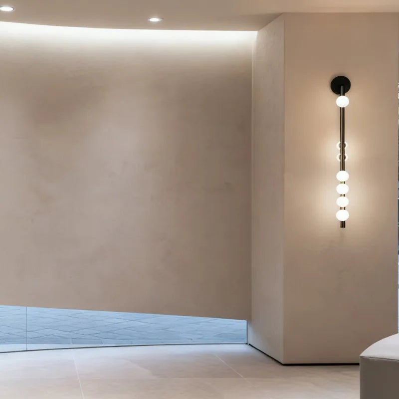applique murale moderne minimaliste lumière led noir blanc doré deco chambre coucher interrupteur bouton