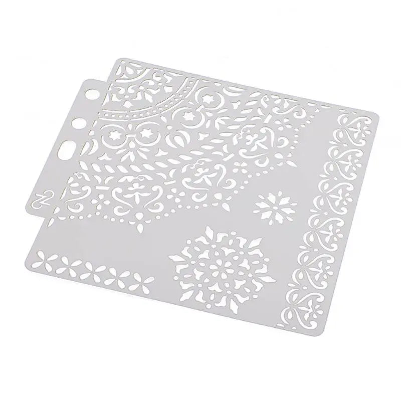 gabarits peinture floral blancs traditionnels délicats bois opaques carton bricolage scrapbooking