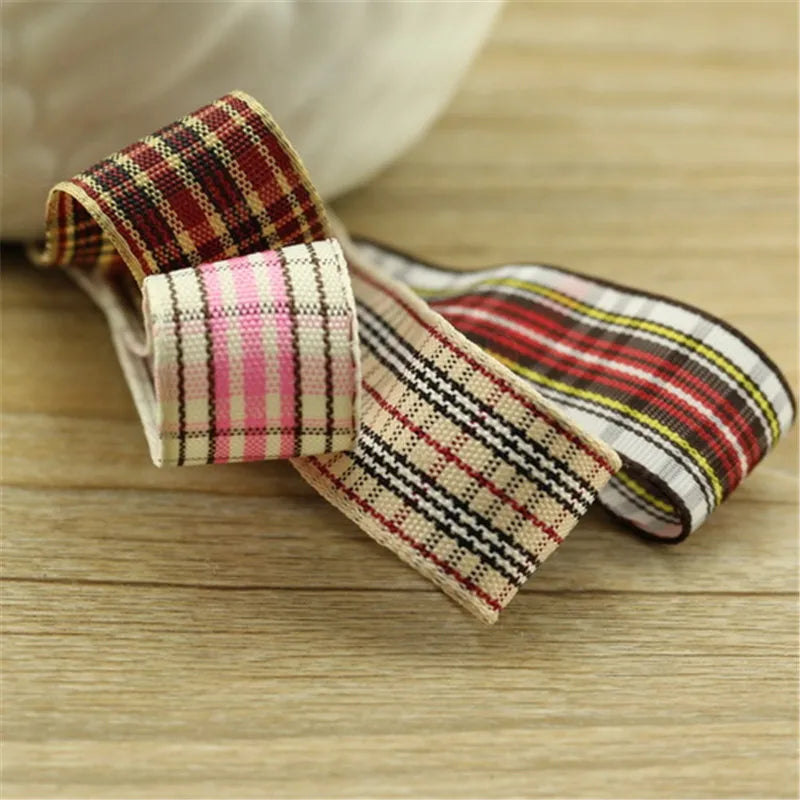 rubans polyester multicolores rayures diagonales traditionnel opaques yards large 16mm