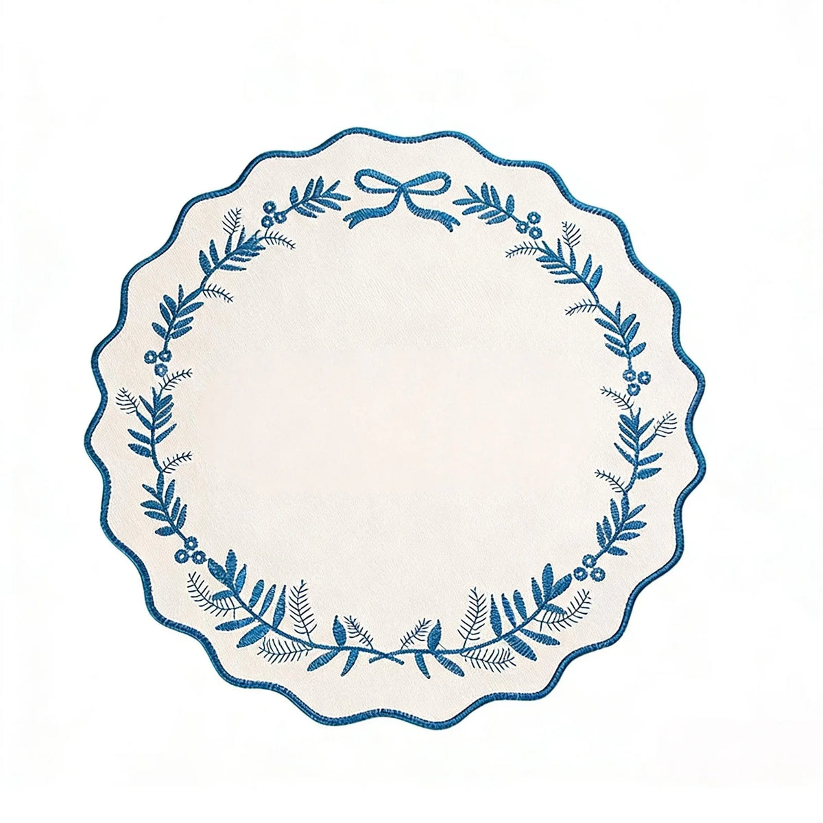 serviette table classique guirlande feuilles ruban blanc bleu orange rouge violet doré respectueux environnement