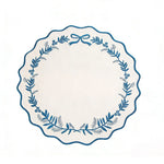 serviette table classique guirlande feuilles ruban blanc bleu orange rouge violet doré respectueux environnement