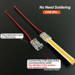 ruban led cob 2pin blanc jaune transparent clips 5mm 8mm 10mm moderne fonctionnel