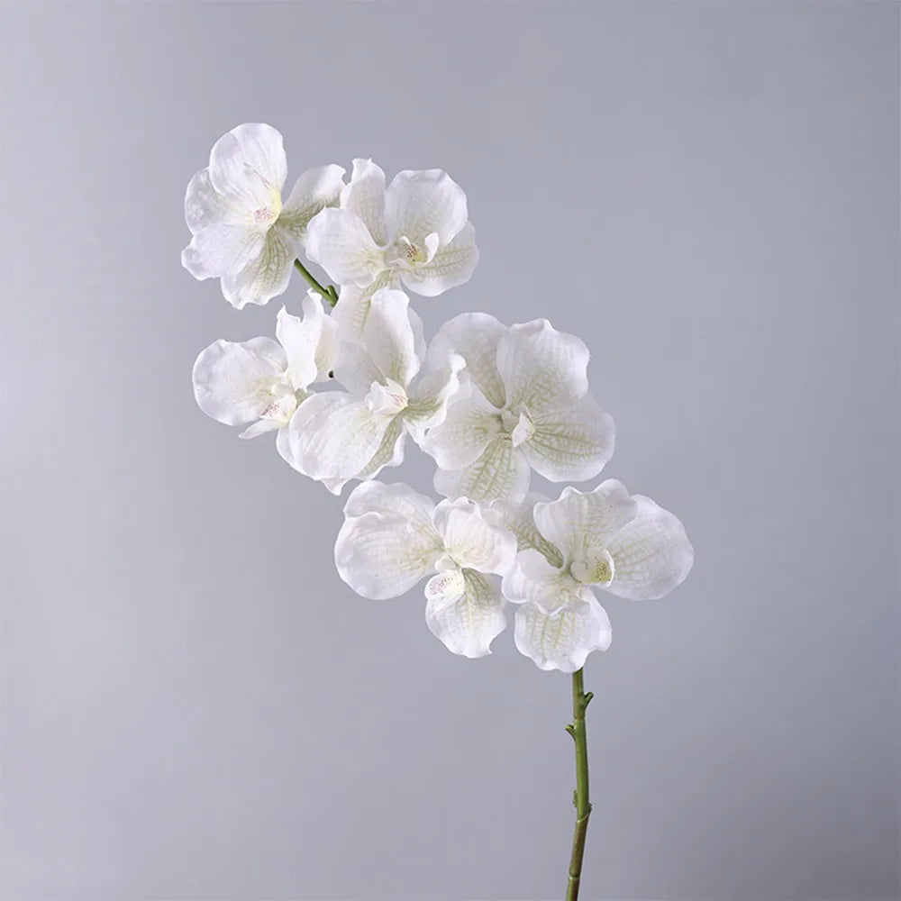 fleurs artificielles orchidées violettes blanches modernes décoration intérieure maison mariage anniversaire