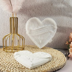 moule silicone coeur ailes ange ruban blanc classique décoration plâtre ciment résine romantique