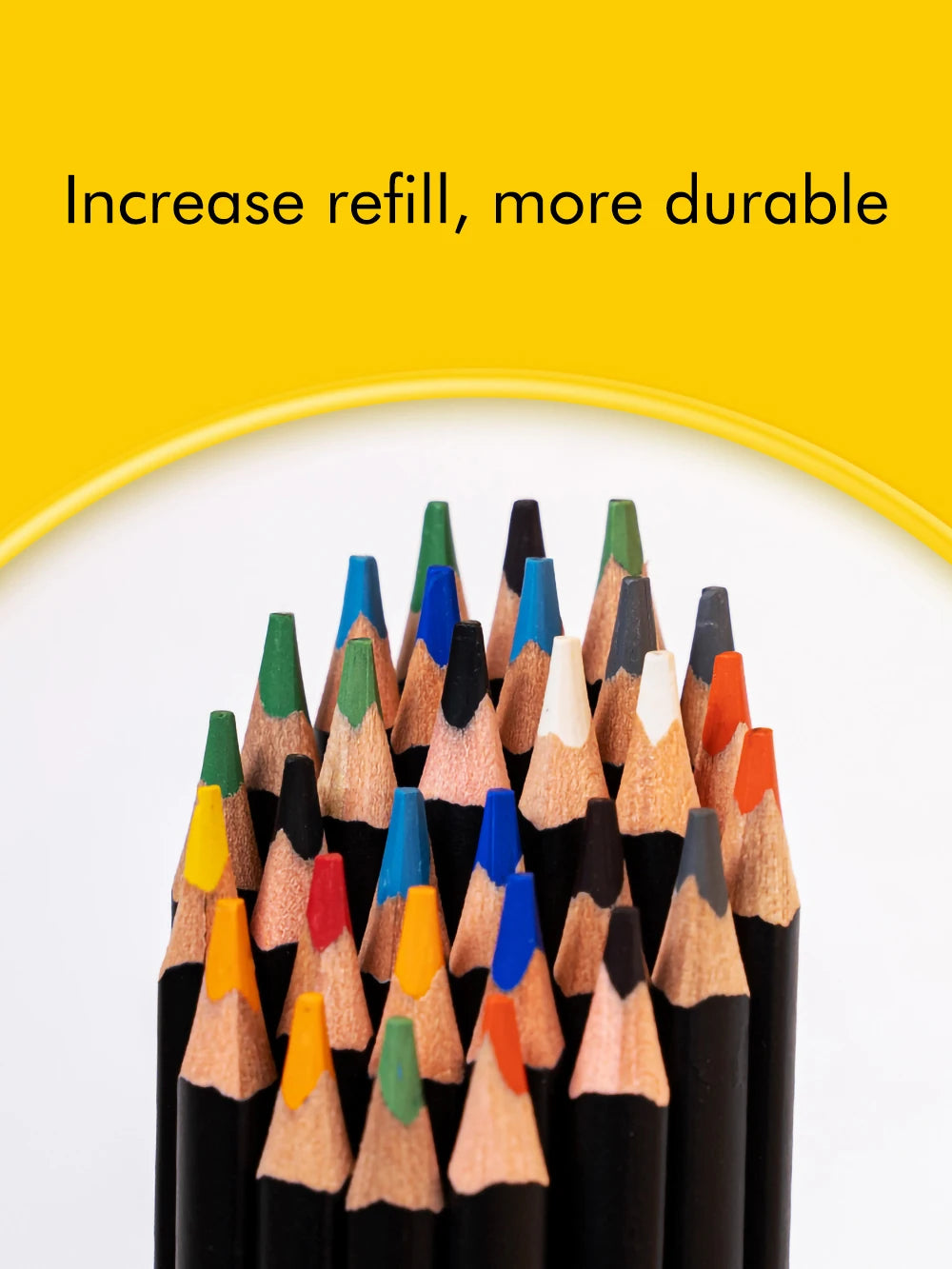 crayons sous glaçe 12 couleurs noires blanches bleues vertes orangées rouges marrons grises roses