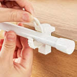 supports rideau blancs modernes clips tige support facile durable maison deux pièces