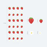 guirlande fraises fleurs blanches décoration anniversaire enfant rouge blanc vert festive tropicale chambre maison