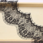 rubans dentelle fine motifs floraux blanc rose bleu marine vert gris classique polyester 10cm