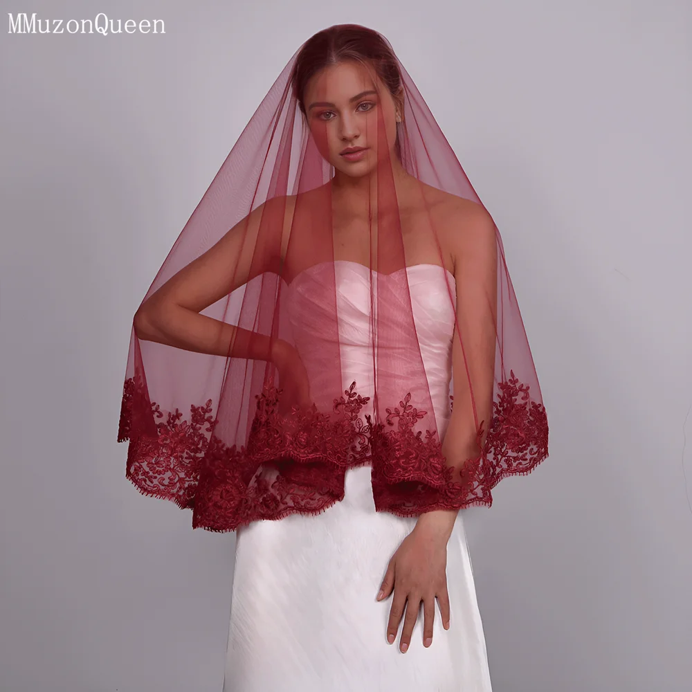 voile mariée rose broderie florale classique 150cm longueur 160cm largeur 160g poids translucent adult