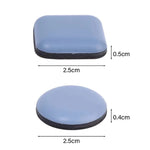 protecteurs meubles adhésifs bleu clair ronds lisses antiusure sol moderne 25x25mm 25mm diamètre 4mm