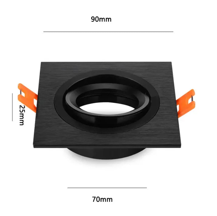 Spot LED réglable moderne blanc noir encastré clips orange adaptable halogène LED