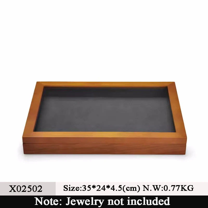 boîte rangement bijoux bois gris foncé classique motif géométrique opacité adhésif plaque cuir anniversaire
