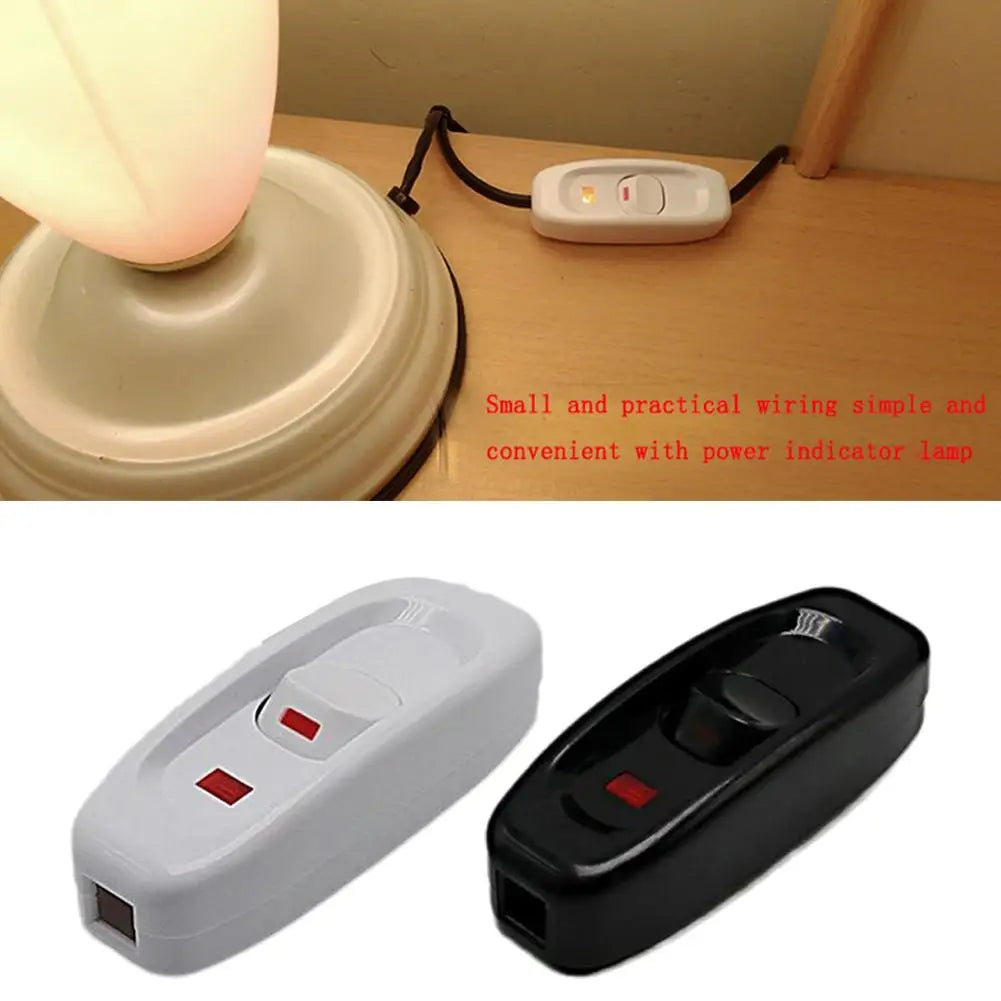 interrupteur va vient on off led indicateur noir blanc moderne lisse bouton arrondi