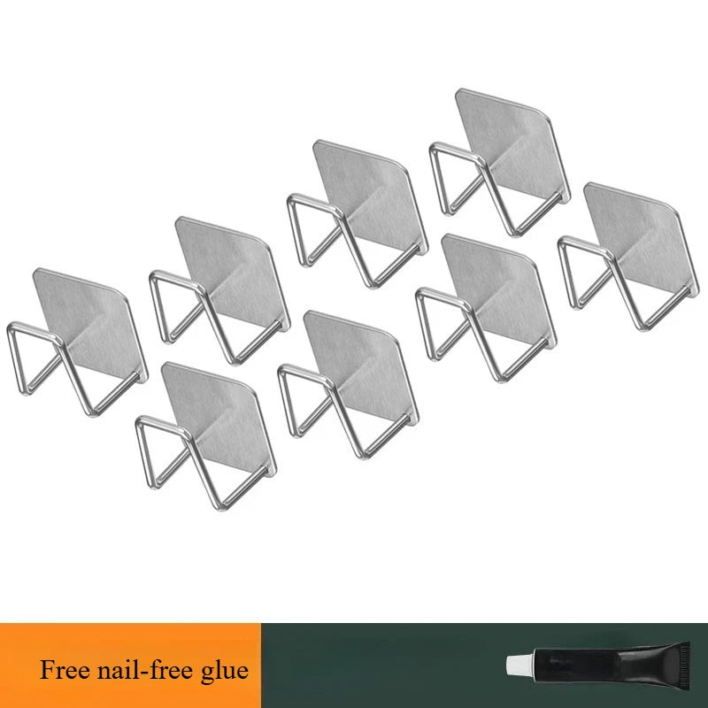 porte couverts universel bois naturel métal chromé moderne adhésif multifonction vaisselle rangement cuisine efficace