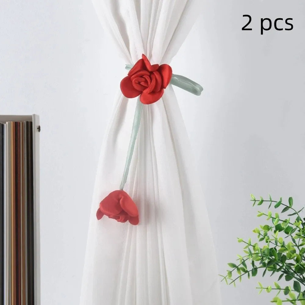 rubans fleurs tulipe couleur rose beige jaune vert clair décoratifs ajustables intérieurextérieur