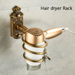 accessoires salle bain doré ornements floraux finition brillante classique porte savon porte gobelet porte