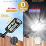 éclairage solaire led moderne étanche ip65 détecteur mouvement autonomie noir panneaux led