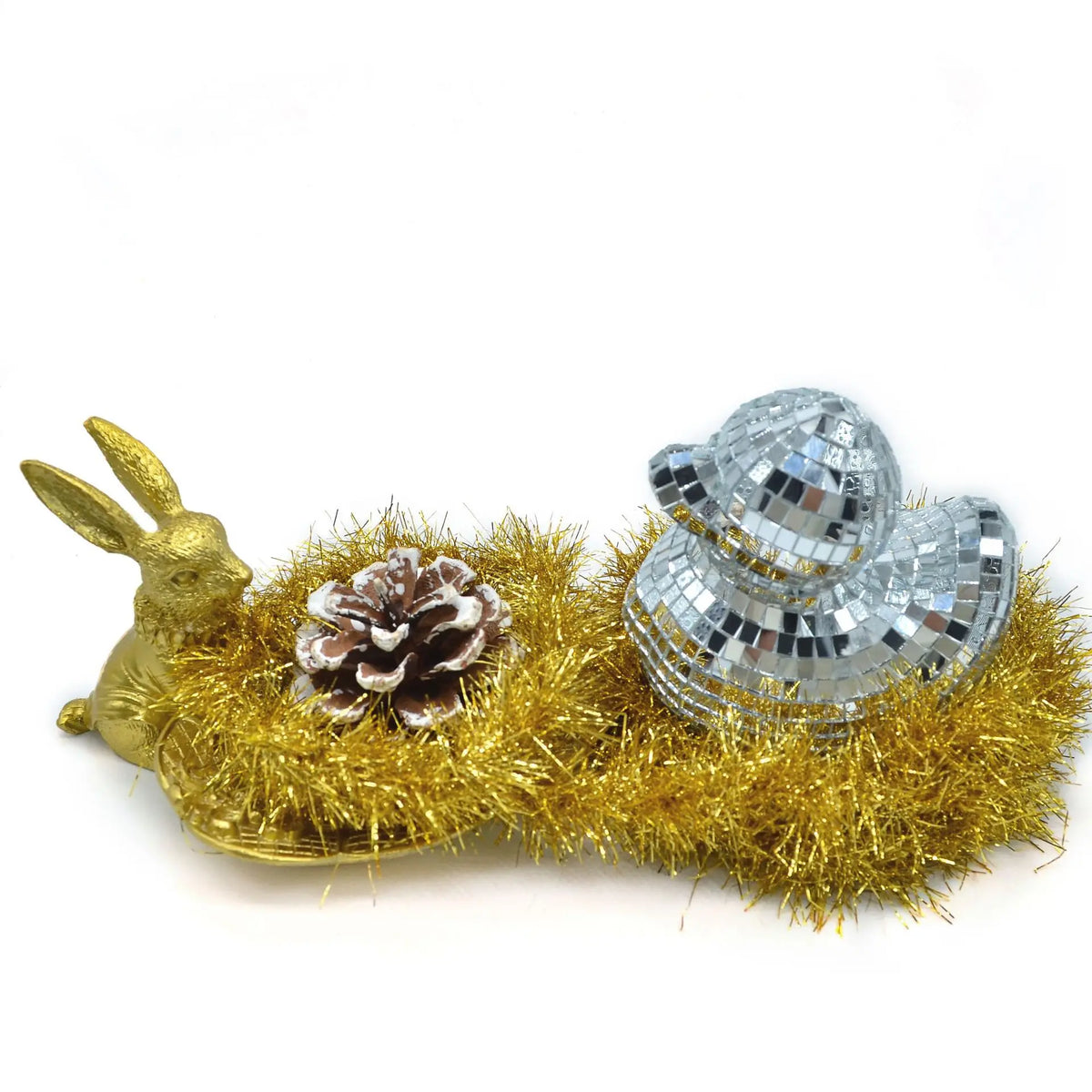 décoration intérieure canard argenté miroir moderne fibre verre table unique amusante objet déco