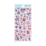 sticker 3d holographique animal mignon gonflé autoadhésif décoration téléphone album cadeau kawaii