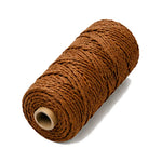 corde macramé coton nylon blanc rose bleu rouge vert marron gris colorées torsadé