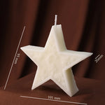 bougies aromathérapie blanches rayures architecturales classiques opaques İslam festival decoration