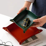 porte clés pliable simili cuir moderne dorés gris marron rouge vert jaune