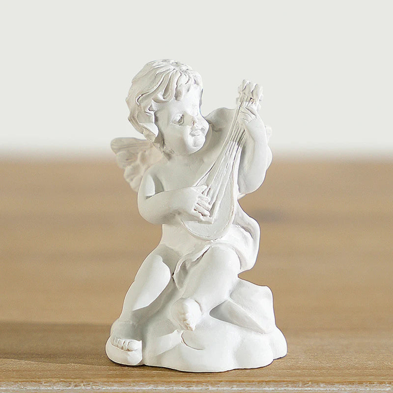 bougeoir classique blanc or sculpté décoration maison statue colonne grecque résine architecturalintérieur ornement