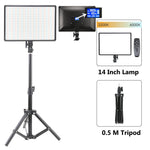 lampe led studio photo noir moderne réglable télécommande lcd