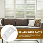 clips stores roulants argenté moderne fixation stores enrouleurs verticaux brackets blindes