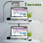 lampe led réglable double tête télécommande moderne gooseneck