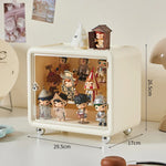 vitrine transparente moderne figurines anti poussière blanche exposant organisateur jouets eco friendly