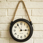 horloge murale vintage métal gris clair moderne fixation numérotée diamètre 22 rond