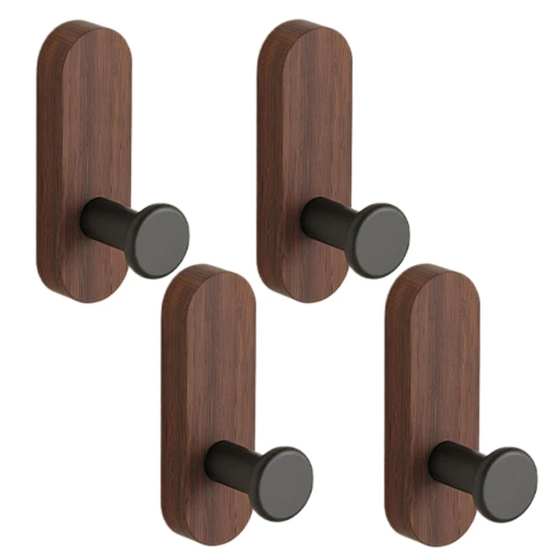 porte serviettes adhésifs modernes bois naturel noir serviettes colliers sacs mains robes entrée salle