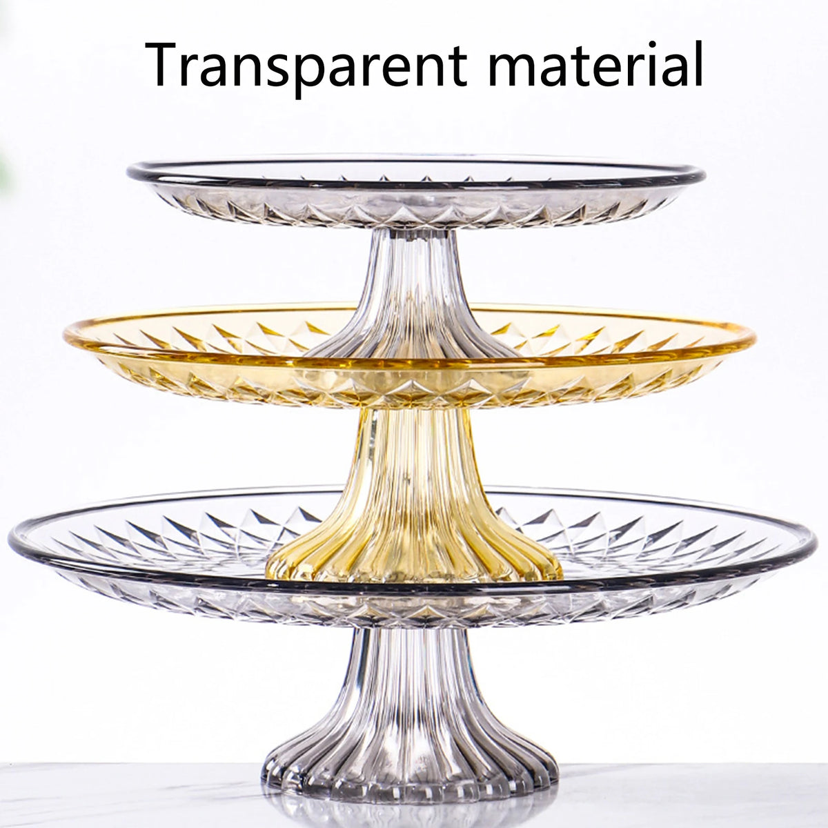 support gateau transparent relief geometrique vis classique grille tailles cupcakes desserts