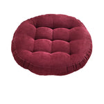 coussin rond gris foncé rayures horizontales moderne fibre polyester lavable 42cm 55cm