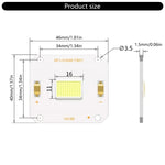 projecteur led source lumineuse cob blanc moderne 46mm 34mm opaque