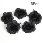 fleurs artificielles noires roses pivoines classiques intérieures décoration anniversaire baby shower événements