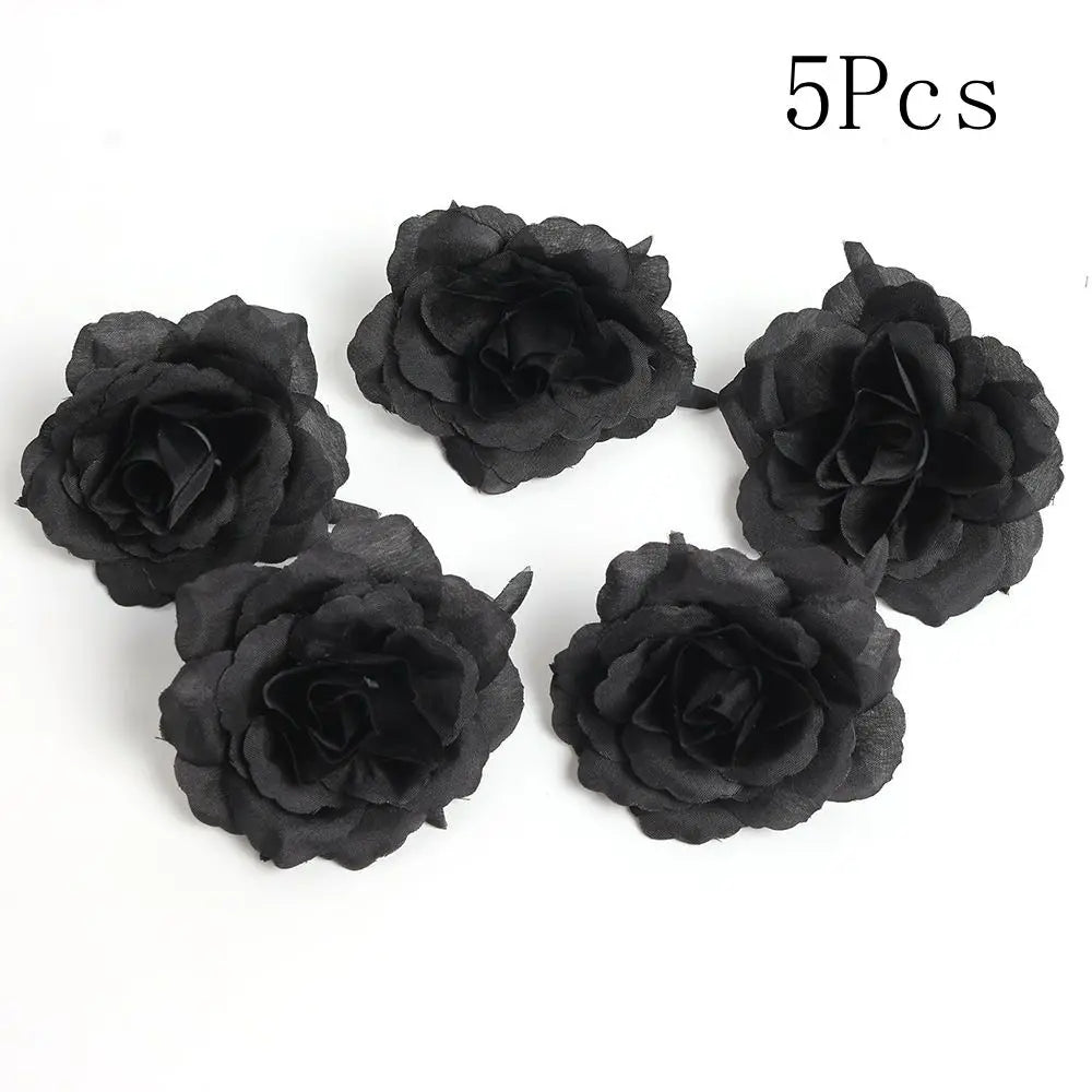 fleurs artificielles noires roses pivoines classiques intérieures décoration anniversaire baby shower événements