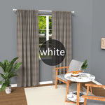 tringles rideau noir blanc doré argent moderne sphère décorative clips