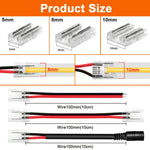 connecteur ruban led cob droit angle transparent pin pin pin 12v
