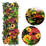 décoration murale plantes artificielles feuilles fleurs diverses couleurs naturel intérieur 25x75cm
