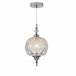 suspension lumineuse verre transparent gravé classique câble interrupteur 4000k 3000k 6000k chambre salle bain