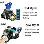 lampe torche led rechargeable noir bleu vert certifiée rohs moderne robuste zoom externeextérieur