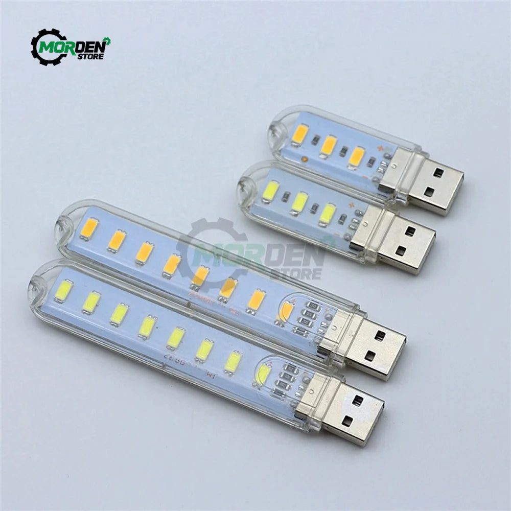 lampe led rechargeable usb moderne transparente blanche ligne led 60lm flux lumineux