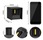 applique murale led moderne noire 12w minimaliste facile chambre salon