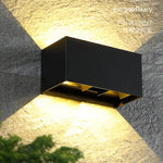 applique murale led moderne noir doré texturée industrielleextérieur minimaliste