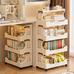 meuble rangement modulable boites bacs beige perforations moderne roulettes articles